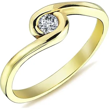 Prsten Lillian Vassago Zlatý prsten se zirkonem LLV98-GR017 Velikost prstenu: 50