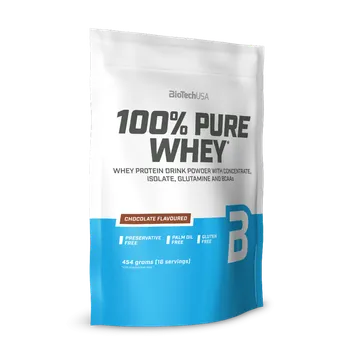 Protein BioTech 100% Pure Whey 454 g Příchuť: čokoláda