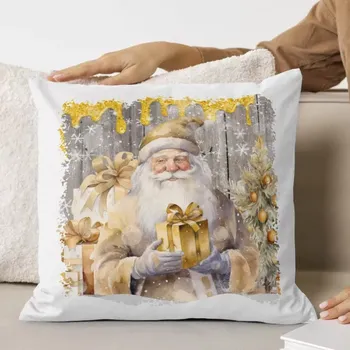 Polštář Polštářek s potiskem vánoční 40x40 cm
