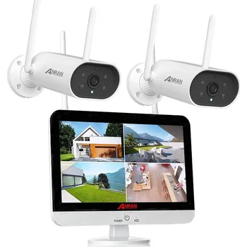 DVR/NVR/HVR záznamové zařízení WiFi kamerový systém ANRAN DW-17B01 50W s rozlišením 5MP / 2x kamera / detekce pohybu / noční vidění / úložiště až 4TB Úložiště: Bez úložiště 661452