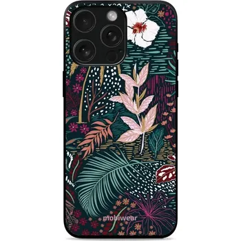 Pouzdro na mobilní telefon Lesklý kryt Mobiwear Glossy - Apple iPhone 15 Pro - G043G - Temná flóra (Prémiové lesklé pouzdro, obal, kryt Mobiwear Glossy na mobil Apple iPhone 15 Pro - G043G - Temná flóra, materiál Plast + TPU silikon - krytí po všech stranách, neošoupatelný potisk,)
