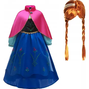 Dětský kostým ANNA Frozen s parukou 98-104 S
