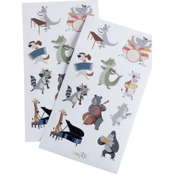 Samolepky pro děti bauxili zvířátka 2 - 2 listy samolepek