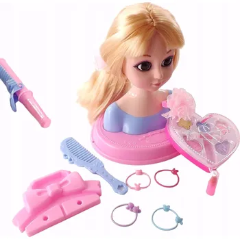 česací hlava Česací hlava + make-up Zlatovláska