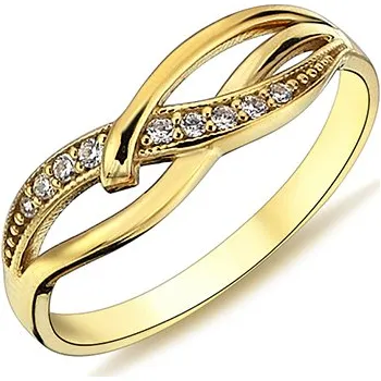 Prsten Lillian Vassago Originální zlatý prsten se zirkony LLV98-GR013 Velikost prstenu: 54