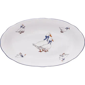 Thun 1794 Constance, mísa oválná, 21 cm, husy, porcelán Thun