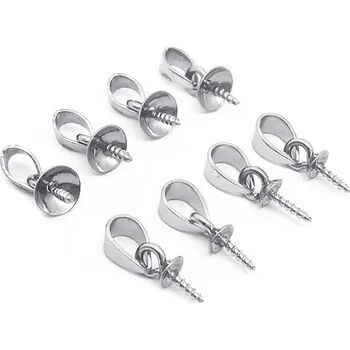 Přívěsek Ocelový závěs - šlupna s kaplíkem 4 mm