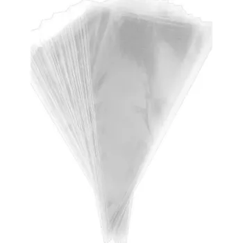 Sáček na potraviny Celofánový kornout čirý 20x40cm PP BG