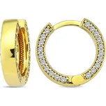 Lillian Vassago Zlaté kroužkové náušnice zdobené zirkony 1,4 cm LLV98-GER071Y