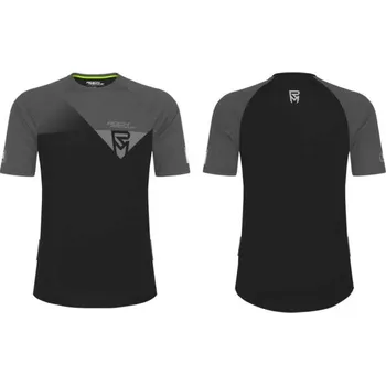 cyklistický dres TRAIL JERSEY SS MEN/BLACK/GREY - XL