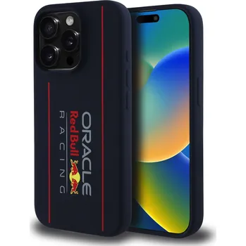 Pouzdro na mobilní telefon Red Bull Silicone Vertical Logo MagSafe Zadní Kryt pro iPhone 16 Pro/16 Pro MAX Tmavě modrý Typ: iPhone 16 Pro Max