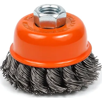 kartáč na vrtačku Polax Závitový kartáč pro úhlové brusky 85mm face brush