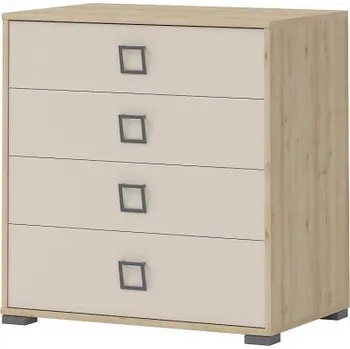 Komoda Zásuvková komoda Sloane - buk/béžová