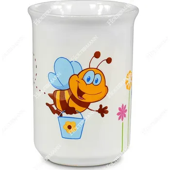 Hrnek včelka a kytičky