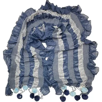 Šála Šála s bambulkami .01