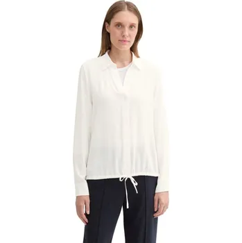 TOM TAILOR® DÁMSKÁ BLŮZA S LÍMEČKEM - BÍLÁ 44
