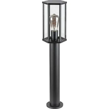 Venkovní osvětlení Černý zahradní sloupek Dubrovnik pro žárovku E27 65cm - Rabalux - 7240 - 7240