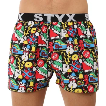 Pánské spodní prádlo Pánské trenky Styx art sportovní guma Vánoce (B1258) XL Možnost vrácení zboží ZDARMA do 120 dnů!