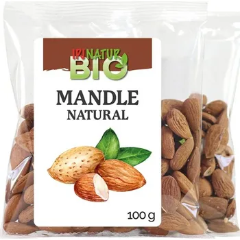 Sušená potravina IPJ NATUR s.r.o. Mandle natural BIO 100g IPJ NATUR 5542