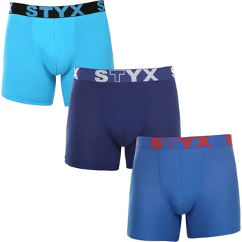Boxerky 3PACK pánské boxerky Styx long sportovní guma vícebarevné (3U96789) S Možnost vrácení zboží ZDARMA do 120 dnů!
