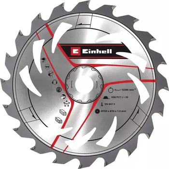 Pilový kotouč Einhell Pilový kotouč na dřevo a PVC 150x16mm Z20 49583359 free_store_pickup