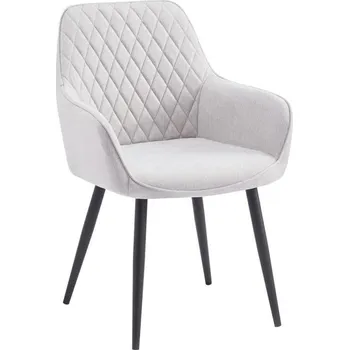 Obývací pokoj Jídelní křeslo OSKOR Světle šedá/černá