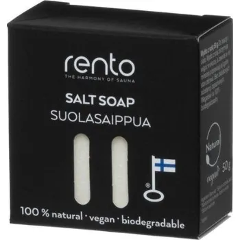 Koupelová kosmetika RENTO saunové solné mýdlo přírodní, 50g - REN-SSM-NAT