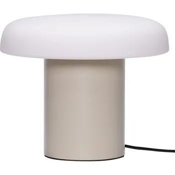 Lampička Bílo-béžová kovová stolní lampa Hübsch Ateliers