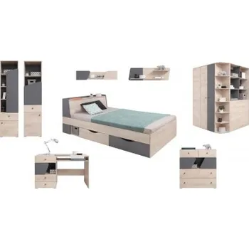 Dětský pokoj Studentský pokoj Gama - dub/antracit