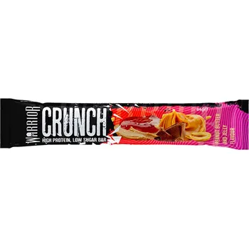 Warrior Warrior® Crunch High Protein Bar 64 g Příchuť: arašídové máslo-želé