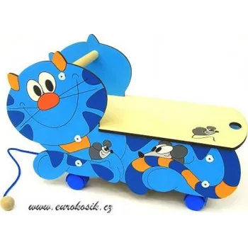 Odrážedlo Vozítko Kočka modrá