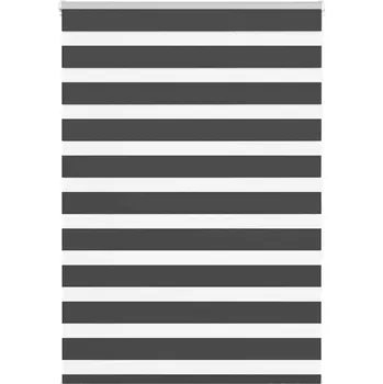 Stavebniny vidaXL Zebra roleta černá 95x150 cm šířka látky 90,9 cm polyester