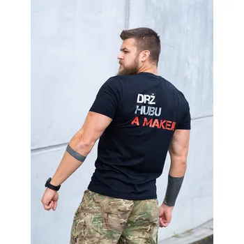 Pánské tričko GymTime Pánské Tričko drž hubu a makej Velikost: L