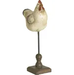 Clayre & Eef - Dekorativní figurka slepice na podstavci 6PR0147