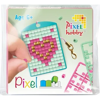 kreativní sada Pixelhobby Pixel klíčenka srdíčka