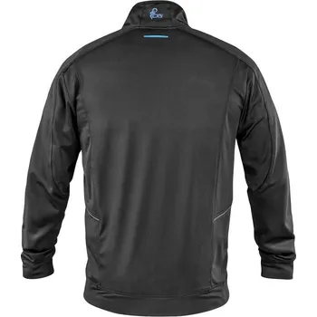 Pánská mikina Mikina CXS LEONIS, pánská, černá s HV modro/červenými doplňky, vel. 3XL