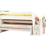 Multifunkční postel I s vysuvným stolem a postelí Andy - béžová