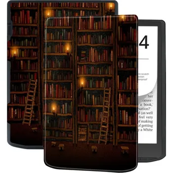 Příslušenství pro tablet VSECHNONAMOBIL 75332 ART Zaklápěcí pouzdro pro Pocketbook InkPad 4 743G / InkPad Color 3 743K3 / InkPad Color 2 743 LIBRARY