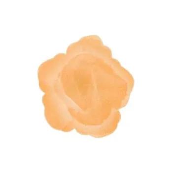 Jedlá dekorace na dort Dekorace oplatková - Růže malá 30 mm, zlatá perleť, 3 ks