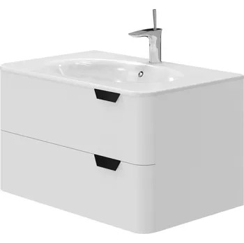 Koupelnový nábytek Lavedo Velluto White 80 koupelnová skříňka s umyvadlem