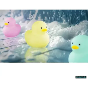 Dekorativní svítidlo LED hračka do vany KAČKA, 0,4W , napájení 2x baterie CR2032(3V) noční světlo (napájení 2x baterie CR2032(3V) - je součástí balení )