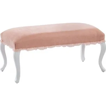 Taburet Taburet k posteli Ballerina - lososová/bílá