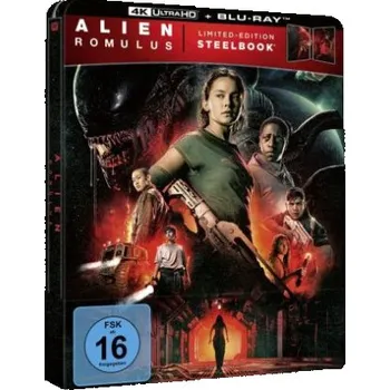 Blu-ray film Alien: Romulus, 1 4K UHD-Blu-ray + 1 Blu ray (Limited Steelbook) – Fede Alvarez,Isabela Merced,Cailee Spaeny,Archie Renaux (EN)