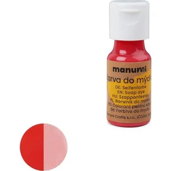 Vodová barva Manumi tekutá barva do mýdla 10 ml růžová