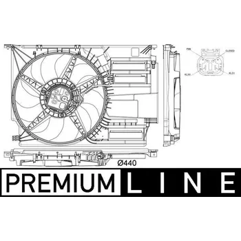 Motor automobilu Větrák, chlazení motoru MAHLE CFF 402 000P