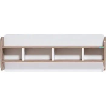 police Nástěnná police Brian - dub/bílá