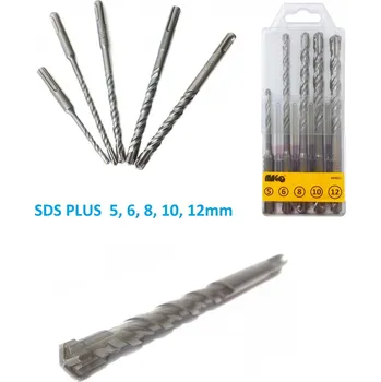 Vrták MAGG Sada čtyřbřitých vrtáků SDS plus 5 dílná 5,6,8,10,12mm