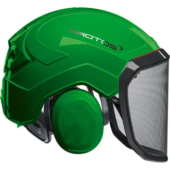 Pracovní přilba Přilba PROTOS® Integral Forest, štít F39, zelená