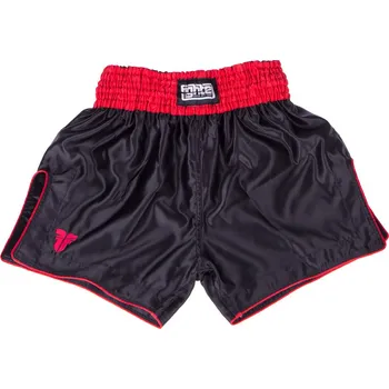 Pánské kalhoty Thai trenky Fighter Bangkok Plain - černá/červená, FP01 M