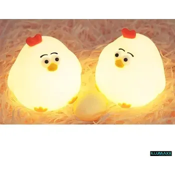 Dekorativní svítidlo Noční světlo tap tap light KUŘE, 1W , napájení kabelem USB-C, (Squishy Night Light akumulátor 800mAh/3.7V)